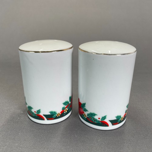 Tienshan Deck The Halls Christmas Dinnerware Set Replacements Poinsettias Ribbon - Picture 35 of 53