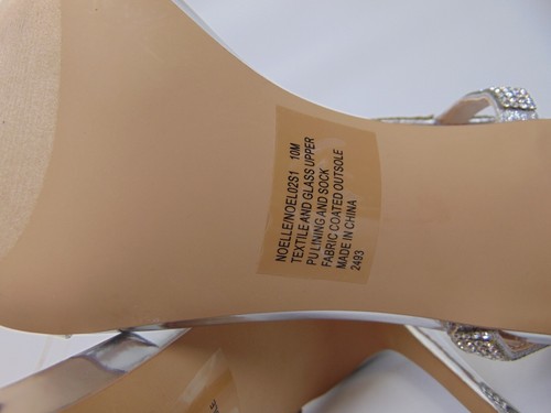 NEW! Steve Madden Noelle Rhinestone Stiletto Evening Heels Sandals Women Size 10 - Picture 11 of 11