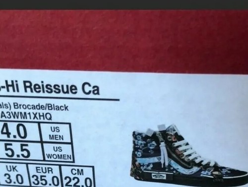 Vans Sk8 Hi Reissue Cap Florals Sneakers Womens 5.5/Mens 4 NWOB RARE 🔥🔥🔥 - Picture 10 of 10