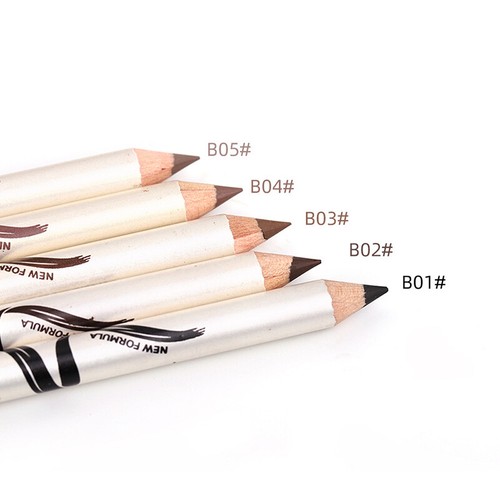 5Color Wasserfest Augenbrauen Stift mit Pinsel Kappe Langhaltend Makeup * 〒 - Bild 4 von 17