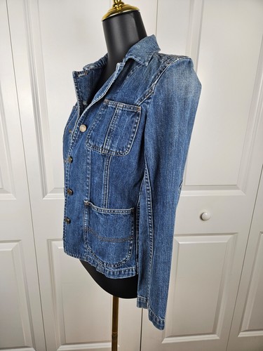 Ralph Lauren Denim Jean Jacket XS Button Up w/Elbow Patches Very Cute Classic - Picture 5 of 10