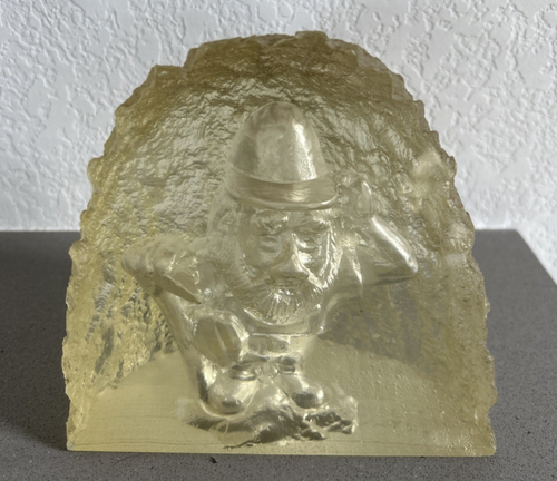 Vintage Illusionen Plexiglas geformte umgekehrte Wichtel klare Figur Mid Century - Bild 2 von 7