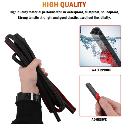 Universal 5M L-shaped Rubber SUV Body Car Gap Filling Sealing Strip Molding Trim - Picture 9 of 18