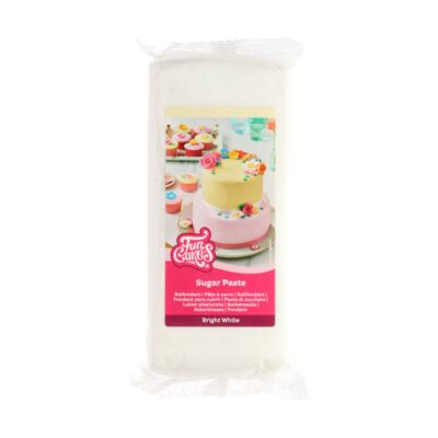 Funcakes Rollfondant Brilliant Weiß Vanille 1kg Fondant Bright White Zuckermasse