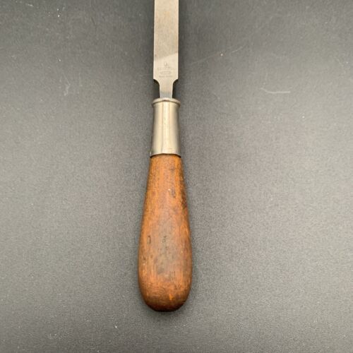 Vintage Nicholson X-F File 0 Wood Handle, Unique Angle - Picture 3 of 9