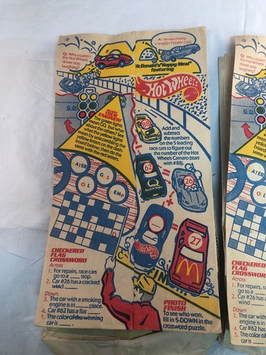 Vintage McDonalds Happy Meals Bags Lot of 4 Barbie Hot Wheels Tangle 1996 1997 - Picture 9 of 9
