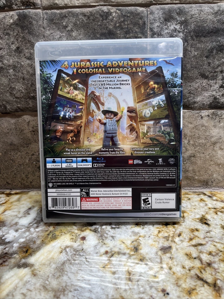 Lego PS3 Jurassic World con estuche y manual Foto 2 de 4