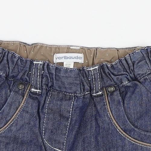 Vertbaudet Niñas Azul 100% Algodón Capri Pantalón Talla 18 Meses - Pantalones Cortos - Imagen 4 de 12