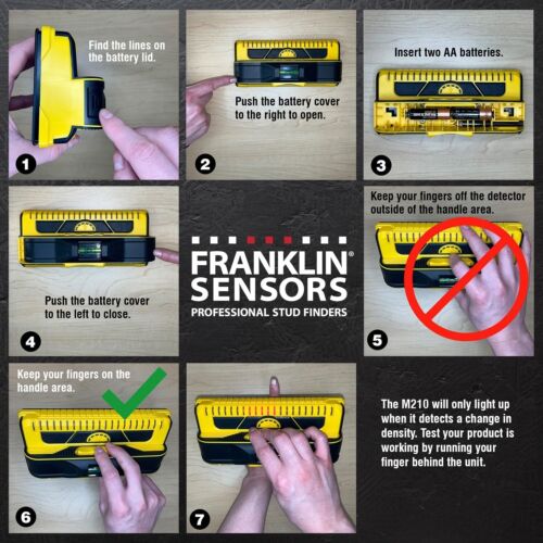 Franklin Sensors ProSensor M210 Professional Stud FinderAccuracy Detects Wood & - Picture 2 of 6