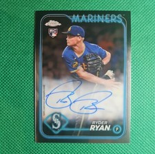 2024 Topps Chrome - Ryder Ryan Rookie Autographs #RA-RR Seattle Mariners