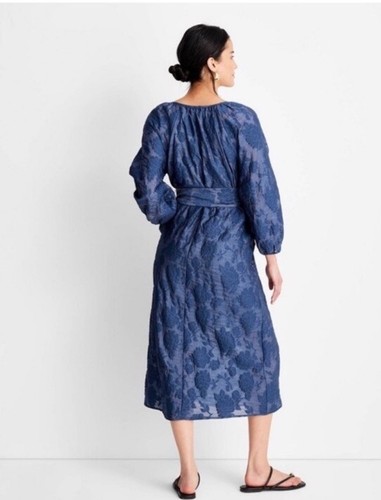 Women's Puff Sleeve Belted Midi Dress Future Collective with Jenny K. Lopez  XXS - Picture 2 of 3