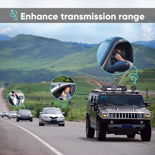 Dual Band VHF UHF Antenna SMA Female 8dBi Magnetic Base Handheld Two Way Radio - Picture 8 of 11