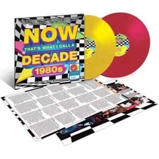 Now Thats What I Call A Decade 1980s Exclusive Pink  Yellow Colored Vinyl 2XLP