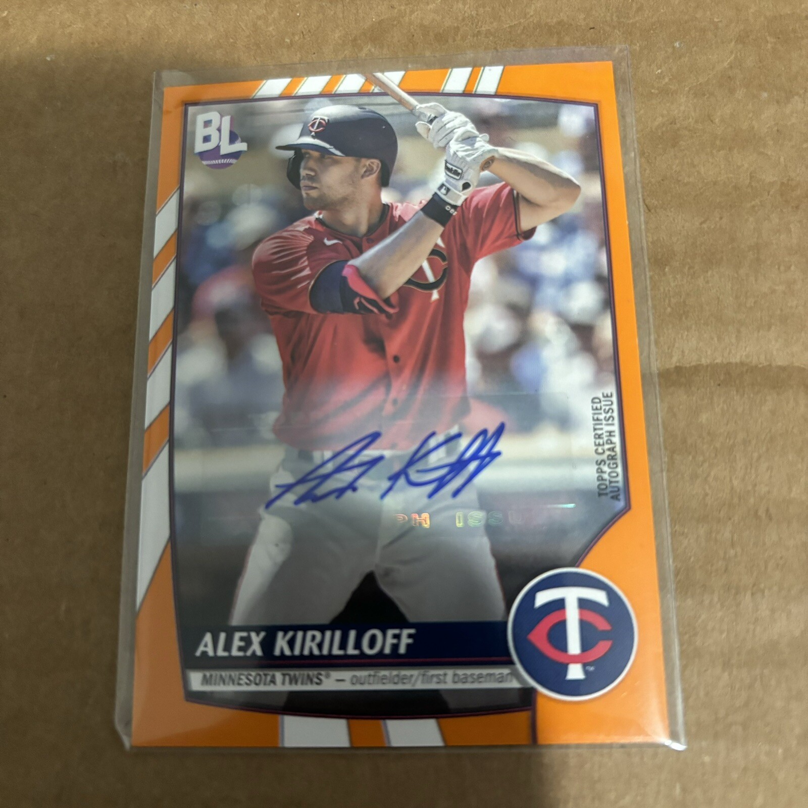 2023 Topps Big League ALEX KIRILLOFF Orange Auto Twins