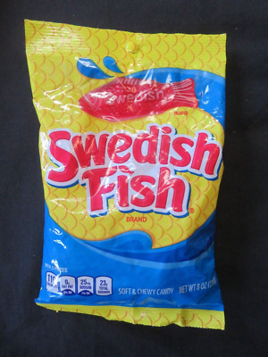 (1) Bag Of Swedish Fish Soft & Chewy Candy 8 Oz Bag YUMMY!