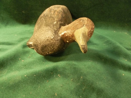 Señuelo de pato largo y estrecho de madera trabajando con pintura de vieira~Saginaw Bay, Michigan~PR331 - Imagen 6 de 7