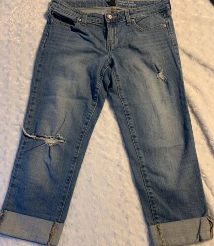 Big Star Luxe Nation GAP gerade kurze Caprihose Medium Wash Jeans Größe 8/29 Paket x3 - Bild 4 von 12