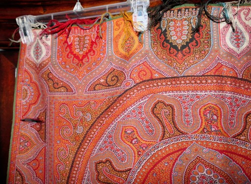 1860 Kashmir Paisley Anthony Berrus Crinoline Enorme Scialle Design Barca 5 Colori - Foto 24 di 24