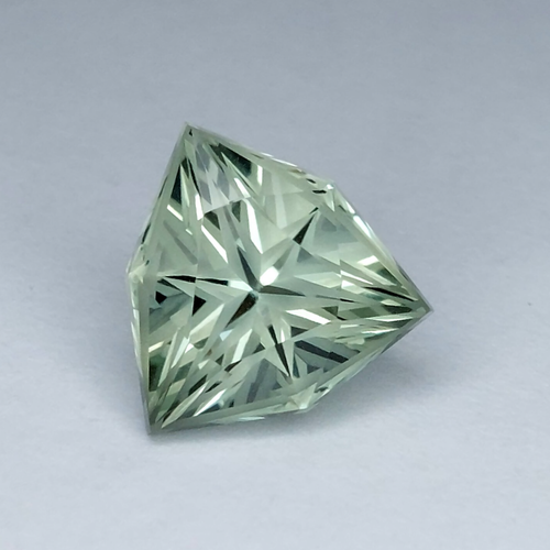 3.28 Cts SPLENDID TRILLION CUSTOM CUT NATURAL GREEN AMETHYST LOOSE GEMSTONE