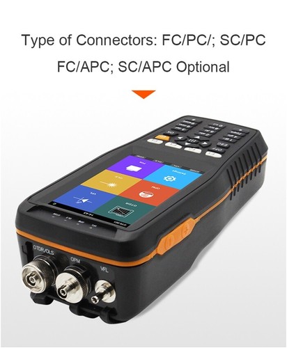 1310/1550nm Optical Time Domain Reflectometer OTDR VFL OPM OLS w/ Touch Screen - Picture 6 of 11