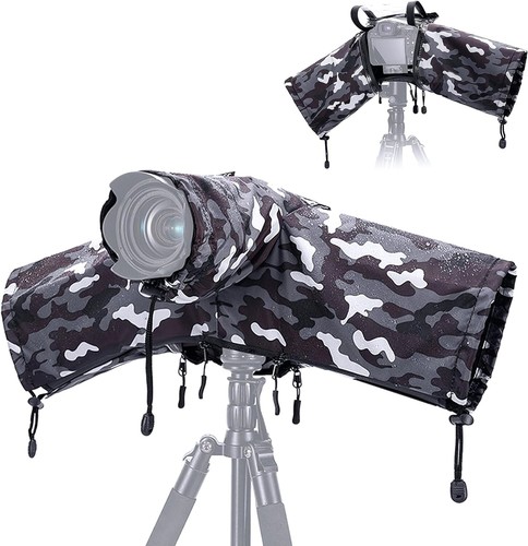 JJC Camera Rain Cover Raincoat Sleeve Waterproof with Clear Open Viewing Window - 第 1/9 張圖片