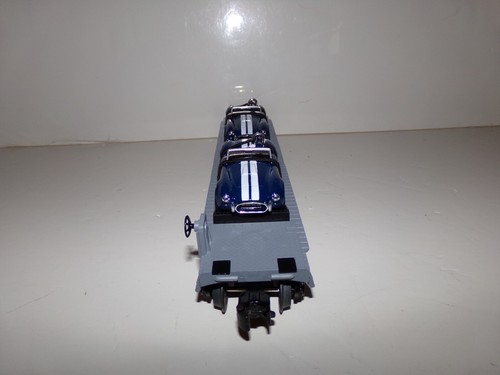 MTH 30-7660 - Auto Transport Flatcar w/ two Ertl 1965 Shelby Cobras - New! - Picture 13 of 19