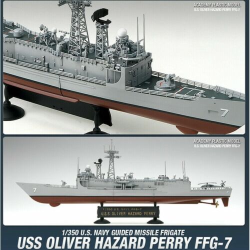 USS OLIVER HAZARD PERRY FFG-7 (U.S. NAVY MARKINGS) #14102 1/350 ACADEMY MODELS - Picture 2 of 3
