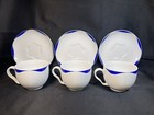 Set Of 3 Crate & Barrel Kahla Blue Breeze Cup & Saucer Sets Germany