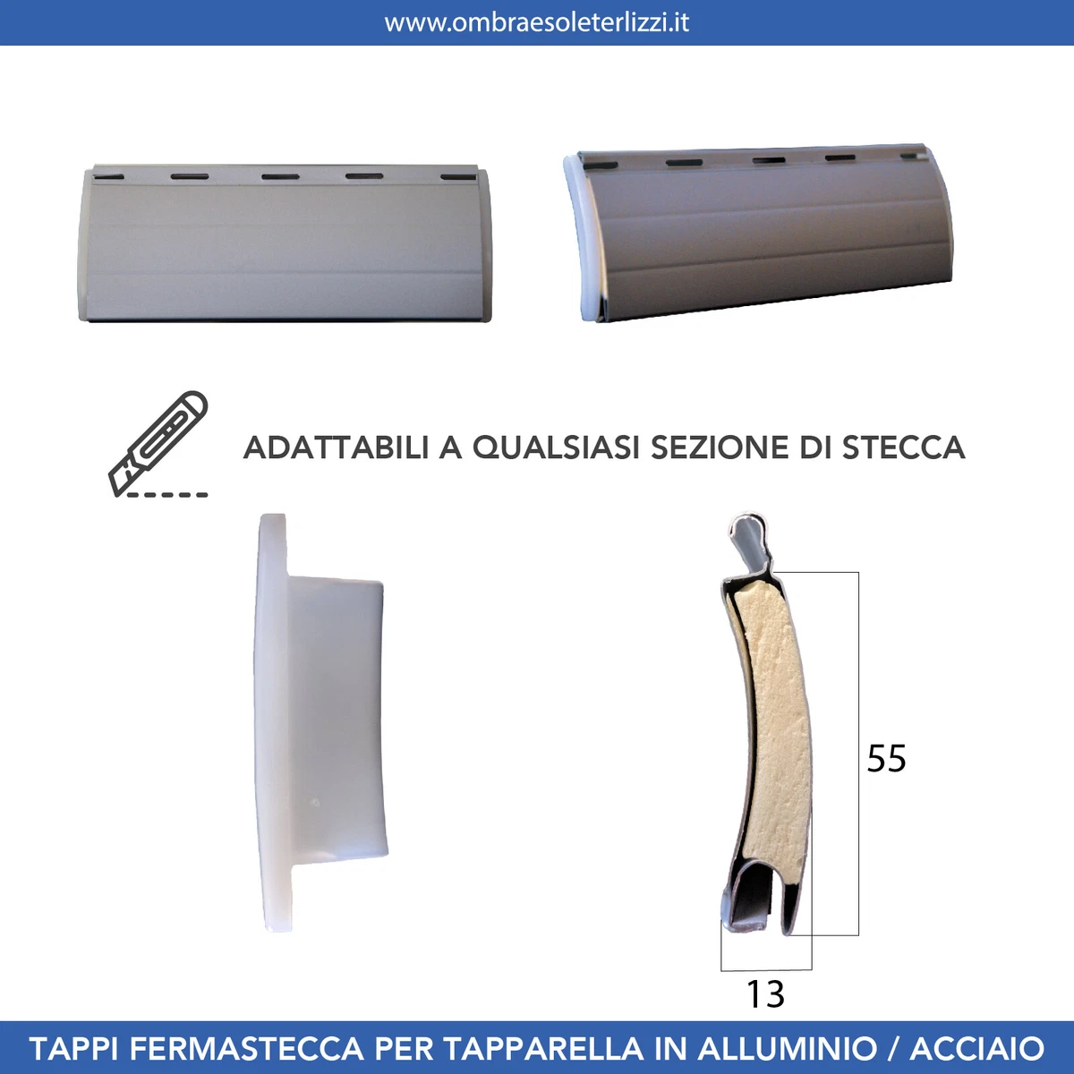 Tappi d'Arresto Pinto per Tapparelle - Ombra & Sole Terlizzi