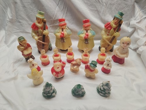 20Vintage Standard Wayside Candles Carolers Santa Deer Angel Snowman Trees  - Picture 1 of 13