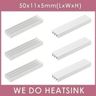 50x11x5mm With or Without Tape Silver Heatsink Cooler Radiator for DIP IC Chip