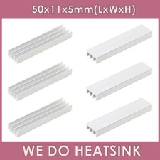50x11x5mm With or Without Tape Silver Heatsink Cooler Radiator for DIP IC Chip