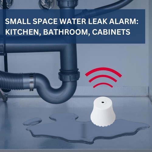 Compact 6-Pack Water Leak Alarm with 95 dB Alert - Factory Installed Battery - Picture 4 of 9