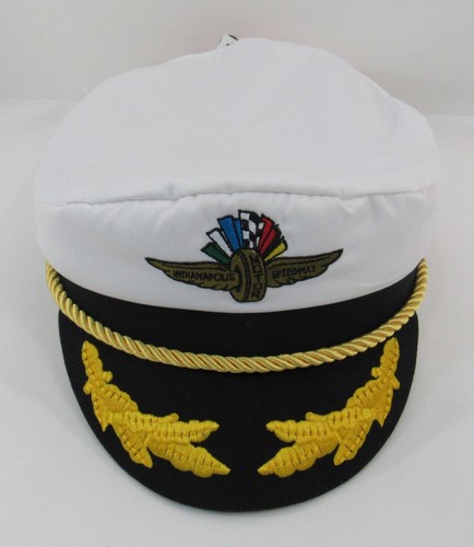 IMS Captains Hat Indianapolis Motor Speedway Wings, Wheel & Flags Logo Cap - Picture 14 of 16