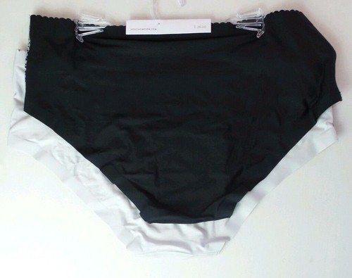 JESSICA SIMPSON Panties 2 pack 1X Full Figure Hipster Laser Briefs Black Grey JC - Picture 5 of 7