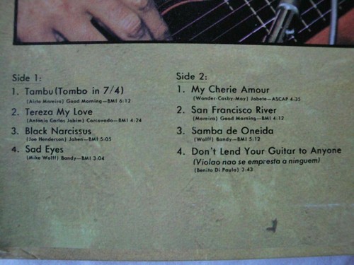 CAL TJADER AND CHARLIE BYRD TAMBU VINYL LP 1974 FANTASY RECORDS MY CHERIE AMOUR - Picture 3 of 3