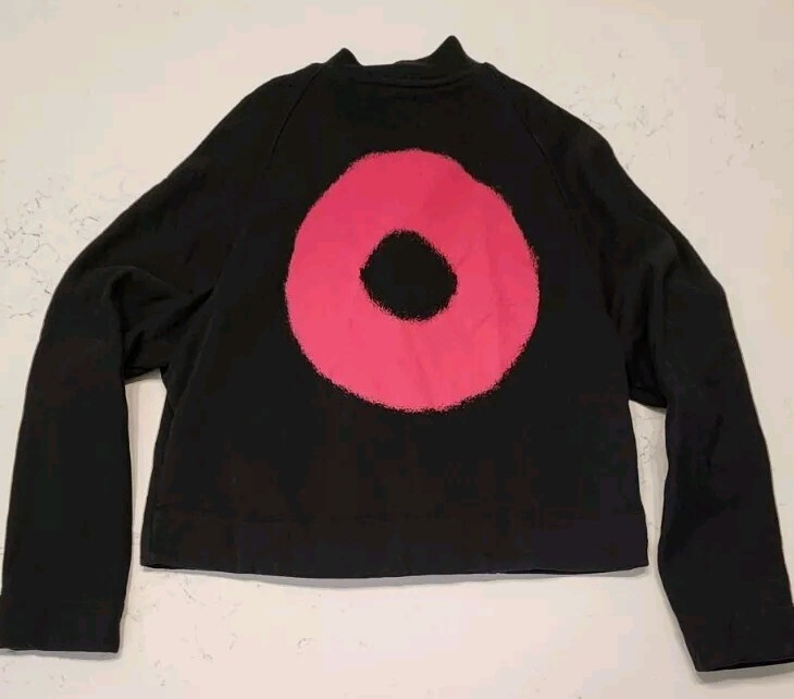 Balenciaga Zipped Cropped Jacket in Black Cotton Size Small