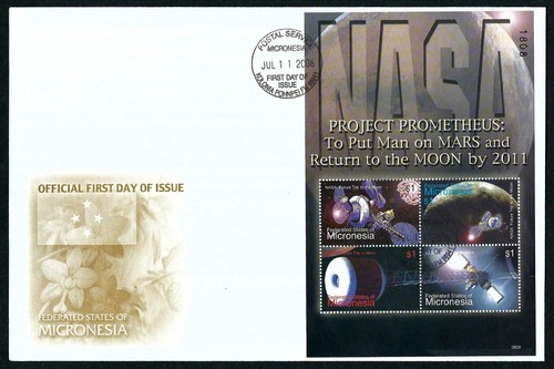MICRONESIA, SCOTT #696-699, SET 4 FDC COVERS DISCOVERY SHUTTLE SPACE ACHIEVEMENT - Picture 5 of 5