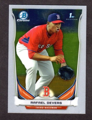2014 BOWMAN CHROME CTP 37 Rafael Devers ROOKIE BOSTON RED SOX NM+ B