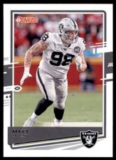 2020 Donruss Maxx Crosby Las Vegas Raiders #201 0983
