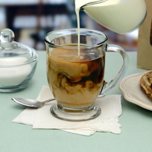 Anchor Hocking Cafe Glass Cappuccino Tea Coffee Latte Mugs Cup - Set of 6 or 2 - 第 1/3 張圖片