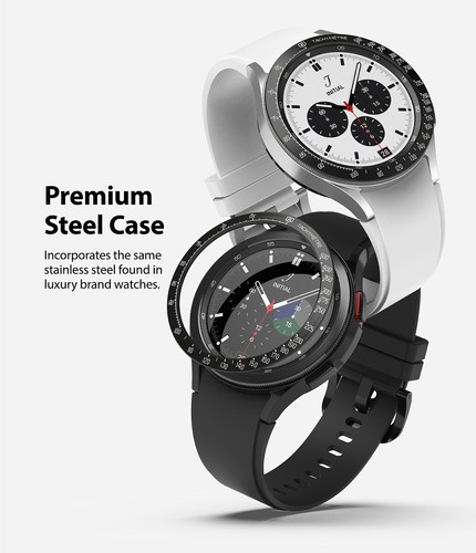 Ringke Bezel Styling for Galaxy Watch 4 Classic 46mm Protective Cover Case - Picture 28 of 83
