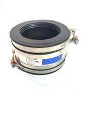 Flex-Seal Adjustable Repair Coupling 4 Inch Concrete X 4 Inch Cast Iron-Plastic