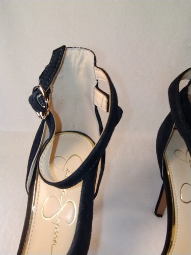 JESSICA SIMPSON Women's Black Suede Castana Pumps Size 7.5M - Picture 7 of 16