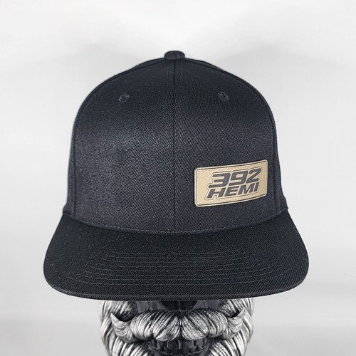 New Side 392 Hemi HatV1 Flexfit 110 Snapback Leatherette Hat Patch Mopar - Picture 2 of 10