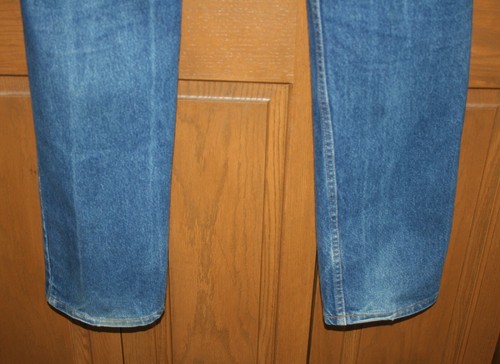 VTG Men's LEVI's 505 Denim Jeans ORANGE TAB 34x34 (ACTUAL 35X35) Reg. Fit Straig - Picture 7 of 10
