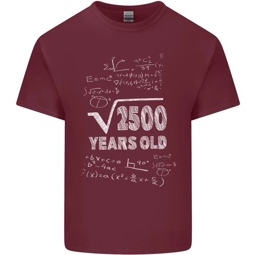 50th Birthday 50 Year Old Geek Funny Maths Mens Cotton T-Shirt Tee Top - Picture 64 of 102
