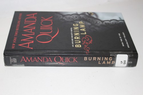 Burning Lamp (An Arcane Society Novel) by Amanda Quick Large Print Ex-Lib HC 1st - Picture 2 of 11