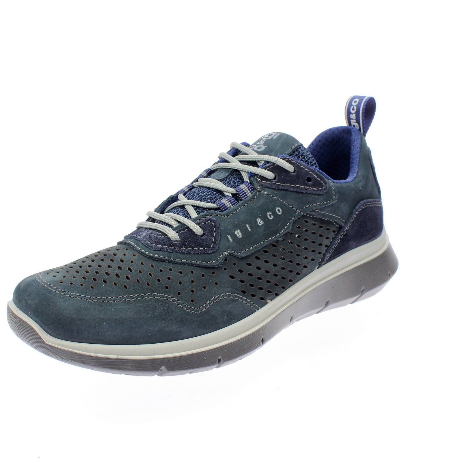 Igi & Co Ermes - Кроссовки Eleganti Memory Foam Blu - Taglia 40 [25 см] из натуральной кожи