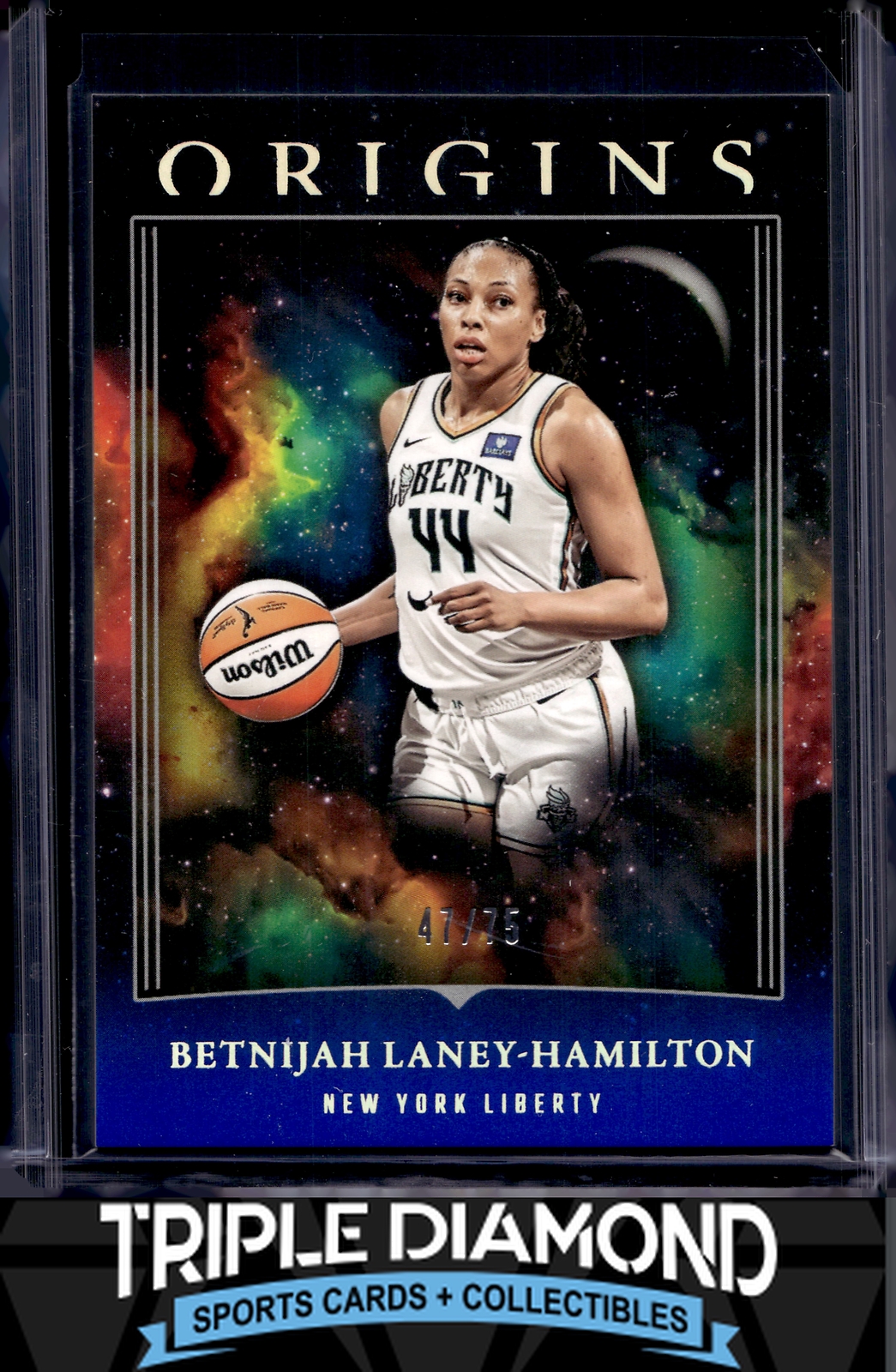 2024 Panini Origins WNBA #9 Betnijah Laney-Hamilton Blue #47/75 NY Liberty Y917